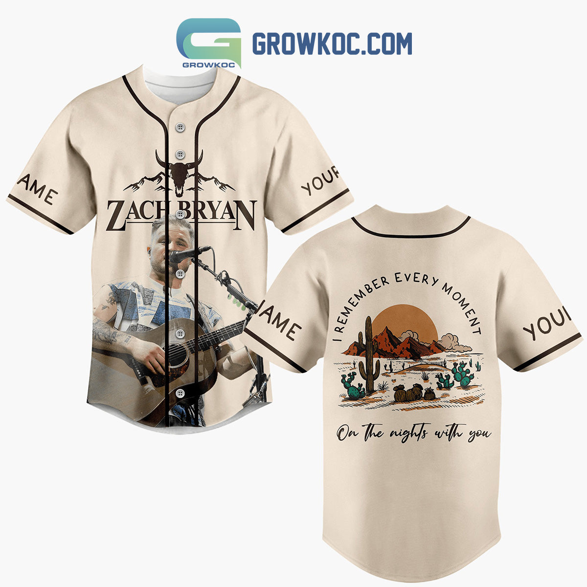 Zach Bryan I Remember Every Moment On The Nights With You Personalized Baseball Jersey Unisex T-shirt, Sweatshirt, Hoodie, Long Sleeve Tee - T-Shirt, Sweatshirt, Hoodie