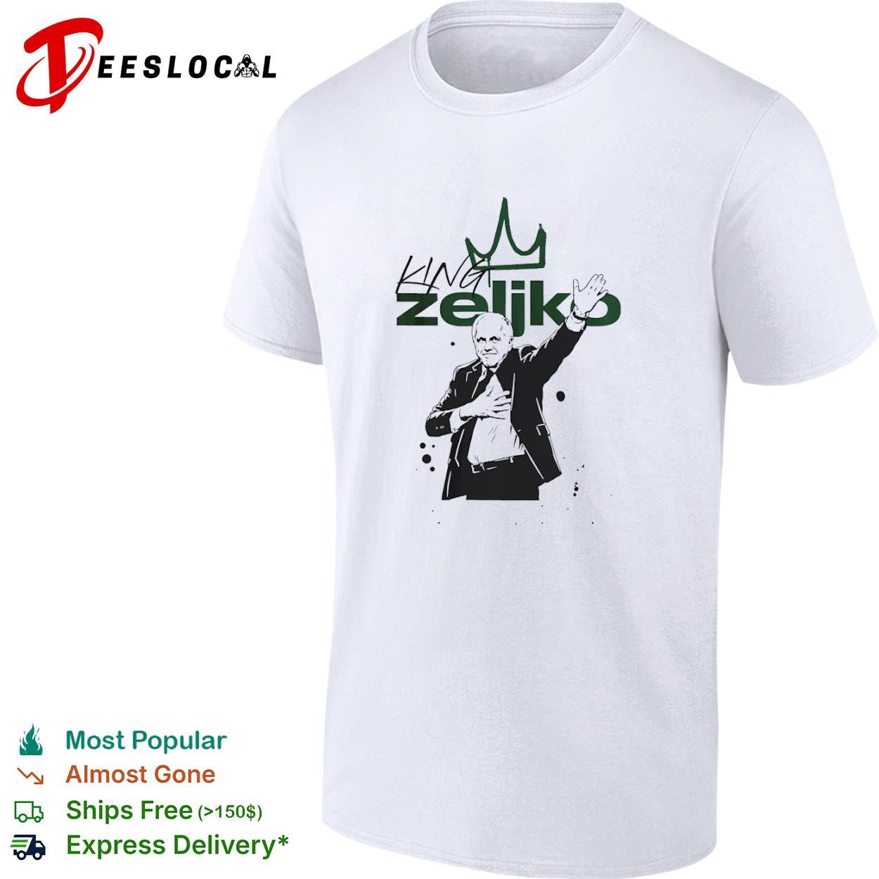 Zeljko Obradovic King Zeljko coach crown shirt Unisex T-shirt, Sweatshirt, Hoodie, Long Sleeve Tee - T-Shirt, Sweatshirt, Hoodie