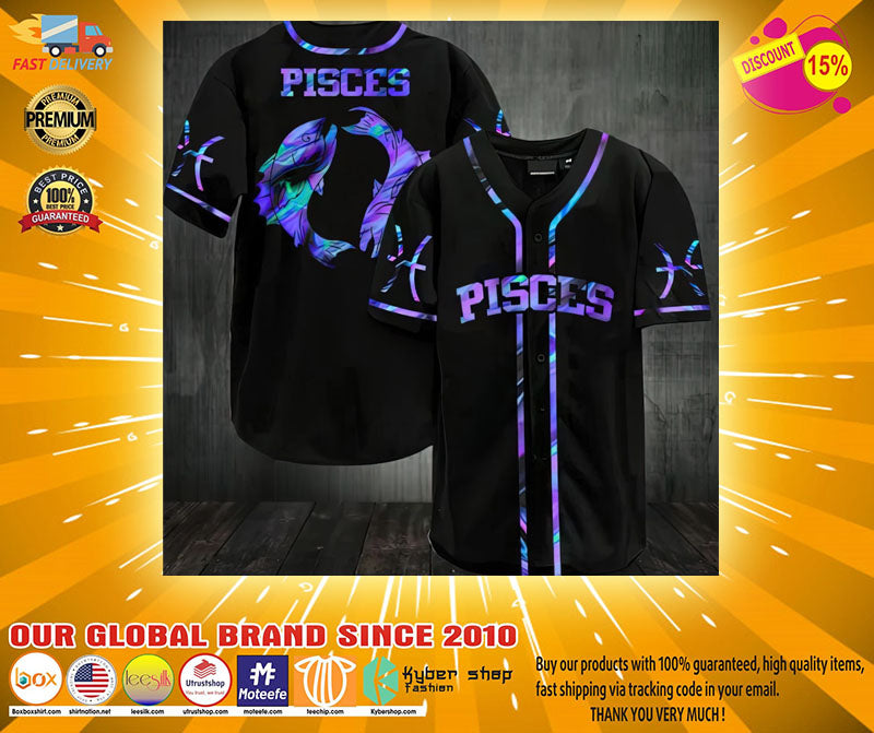 Zodiac Pisces Baseball Jersey Unisex T-shirt, Sweatshirt, Hoodie, Long Sleeve Tee - T-Shirt, Sweatshirt, Hoodie