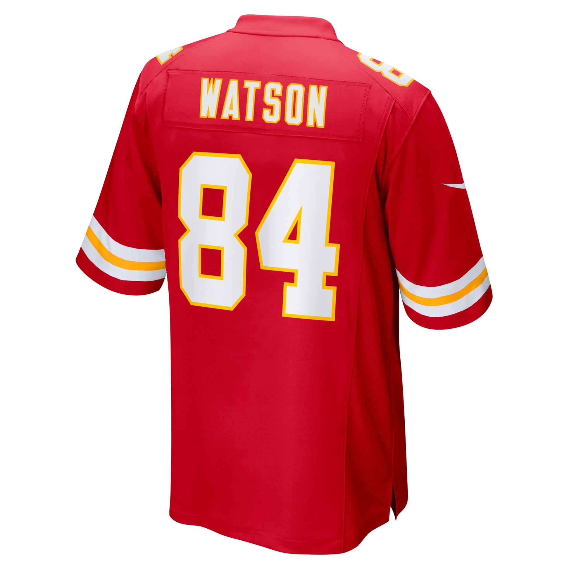 Justin Watson Kansas City Chiefs Game Jersey - Red football jersey product view 3