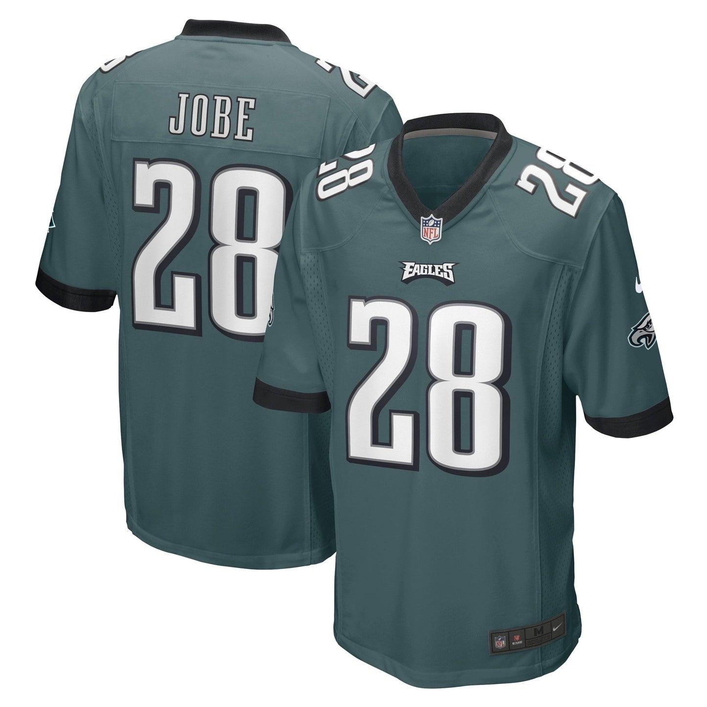 Josh Jobe Philadelphia Eagles Game Jersey - Midnight Green football jersey product view 1