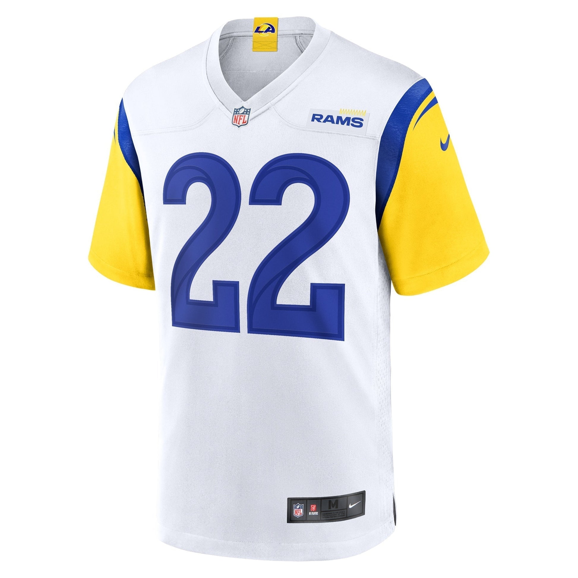 Blake Corum Los Angeles Rams Game Jersey - White football jersey product view 2