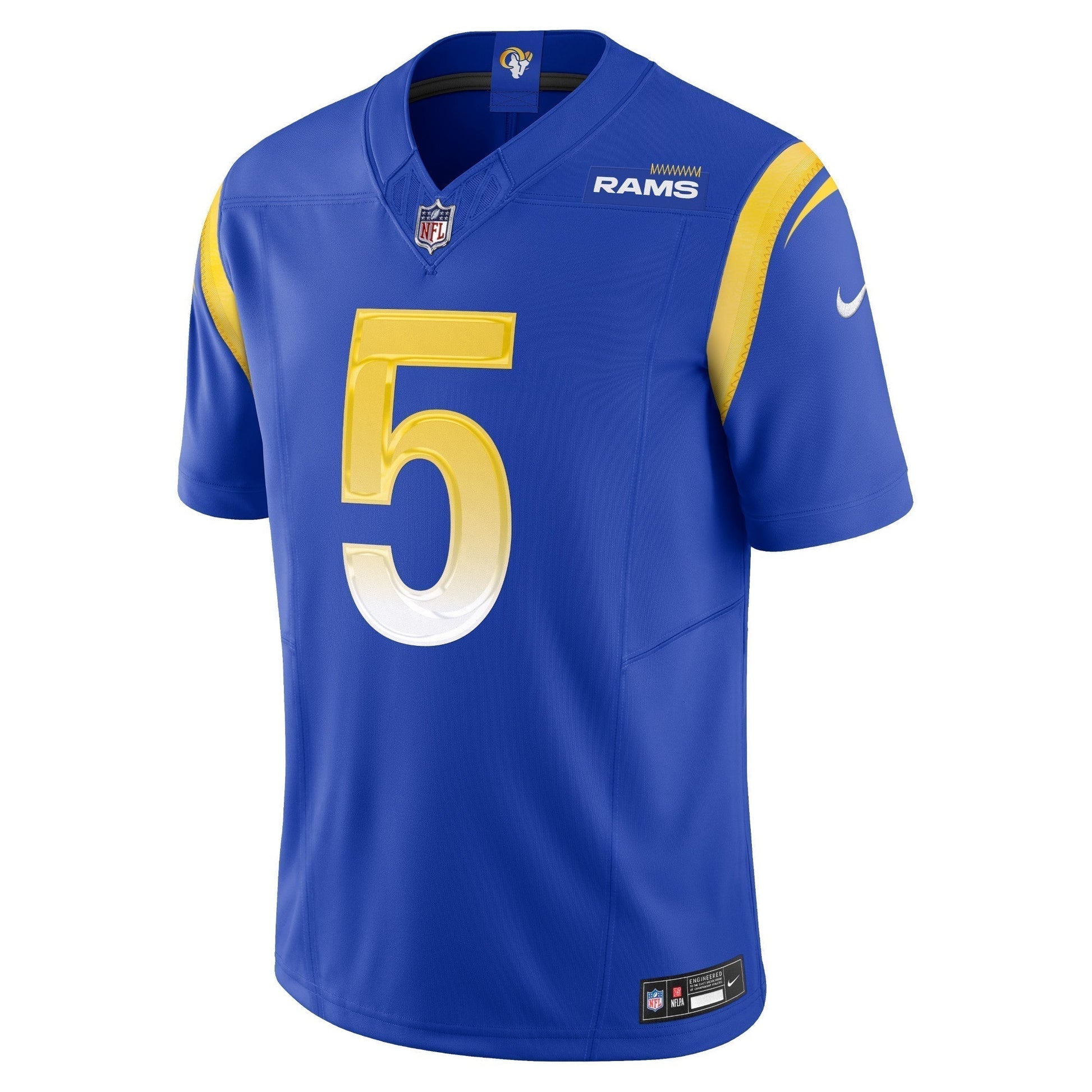 Jalen Ramsey Los Angeles Rams Vapor F.U.S.E. Limited Jersey - Royal football jersey product view 2