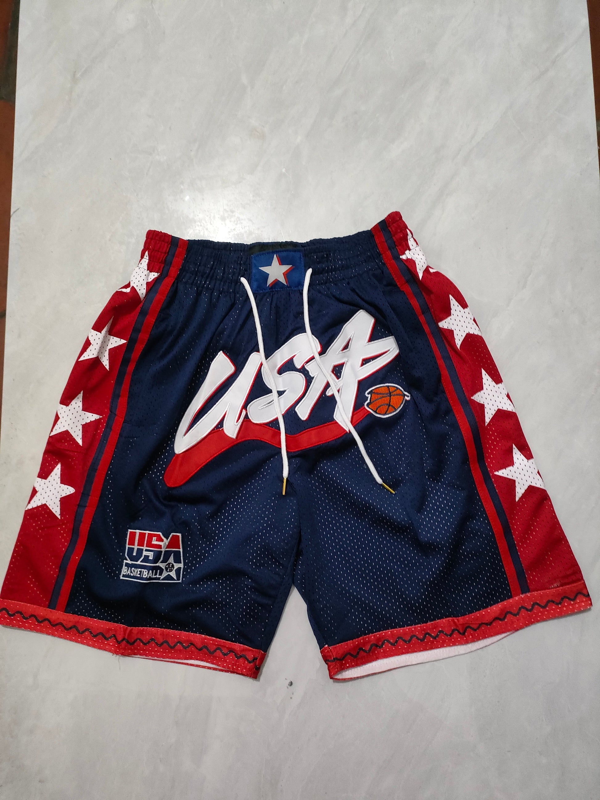 JUST DON USA TEAM Olympic Pocket Shorts sports jersey product view 1