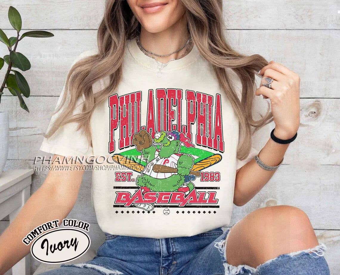 Retro Philadelphia Baseball Fan Gift T-Shirt Unisex T-shirt, Sweatshirt, Hoodie, Long Sleeve Tee - T-Shirt, Sweatshirt, Hoodie