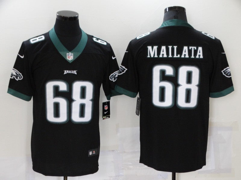 Men's Philadelphia Eagles Jordan Mailata Black Game Jersey basketball jersey product view 1