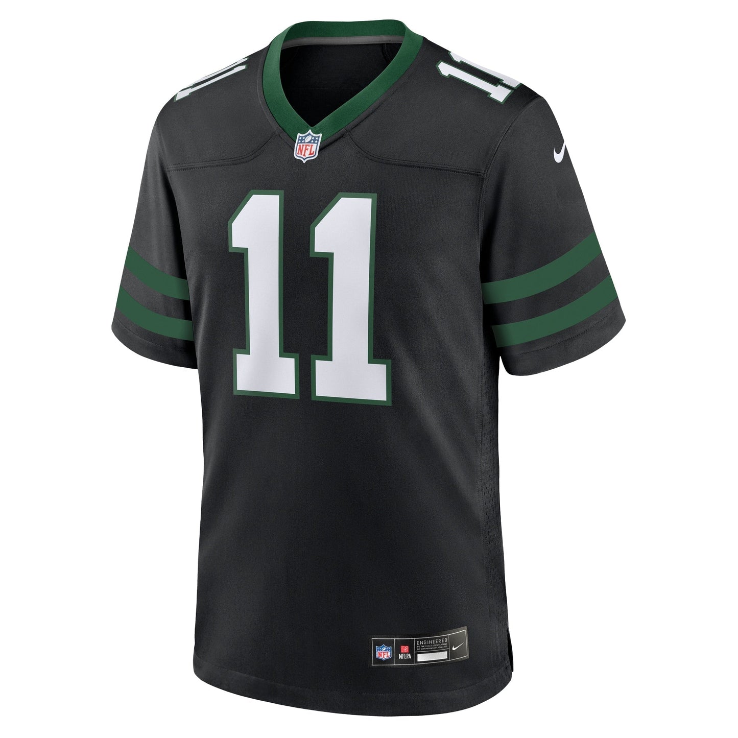 Jermaine Johnson II New York Jets Alternate Game Jersey - Legacy Black football jersey product view 2