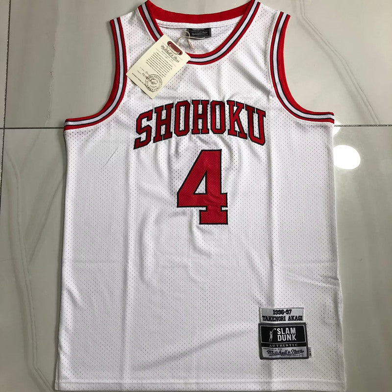 Slam Dunk Takenori Construction White 4 MN basketball jersey product view 1