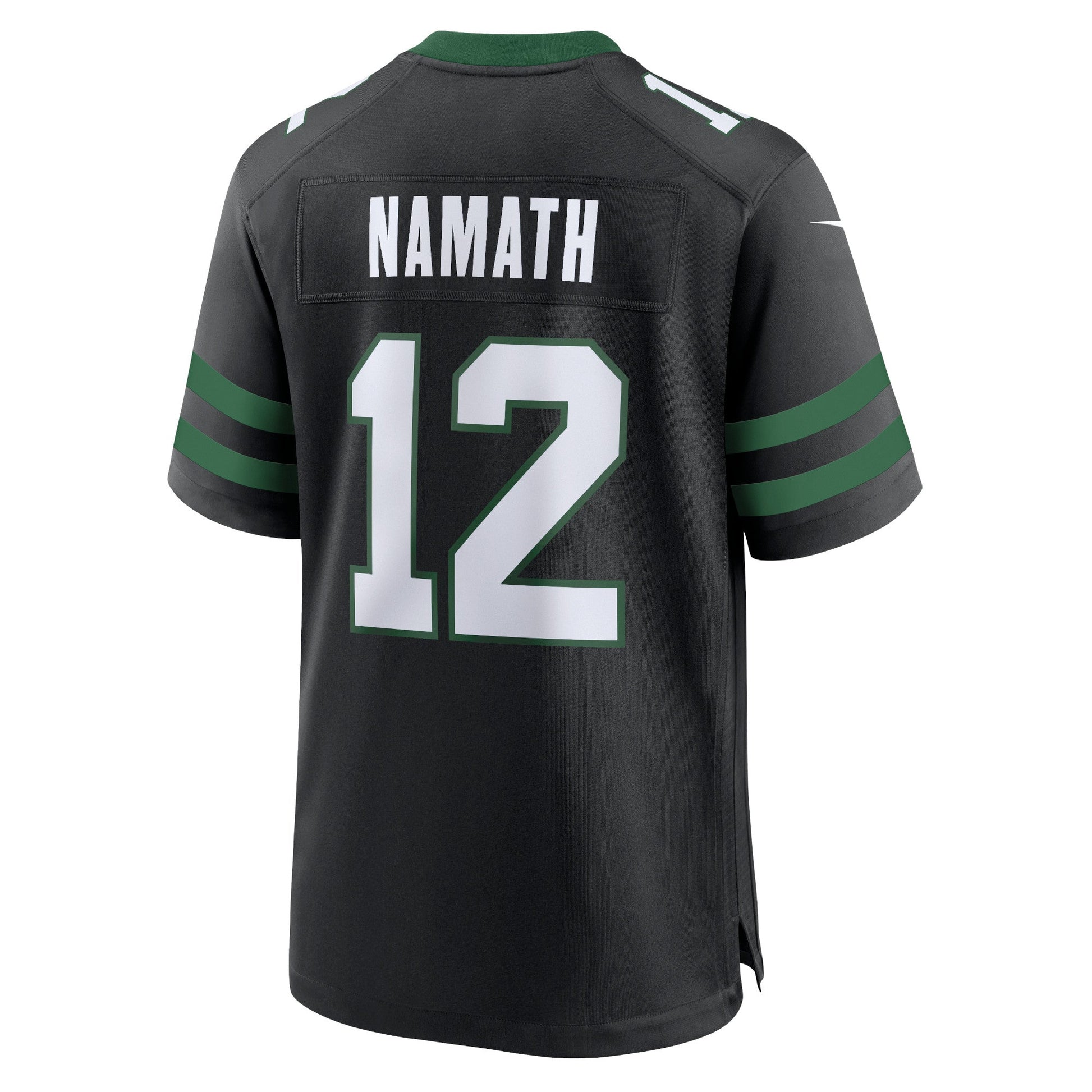Joe Namath New York Jets Alternate Retired Game Jersey - Legacy Black football jersey product view 3