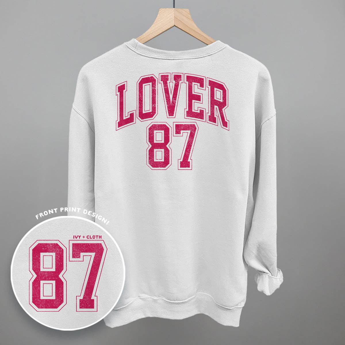 Lover 87 (Back Print) Unisex T-shirt, Sweatshirt, Hoodie, Long Sleeve Tee - T-Shirt, Sweatshirt, Hoodie