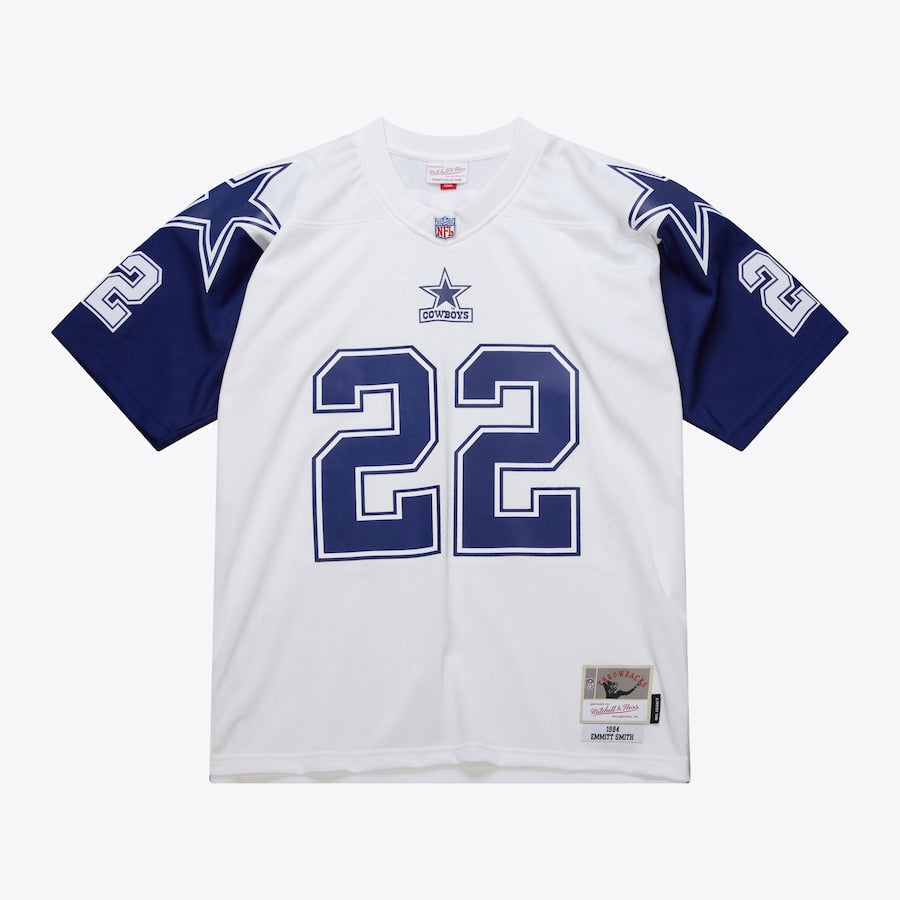 Men's Emmitt Smith White Dallas Cowboys 1994 Replica Jersey football jersey product view 1