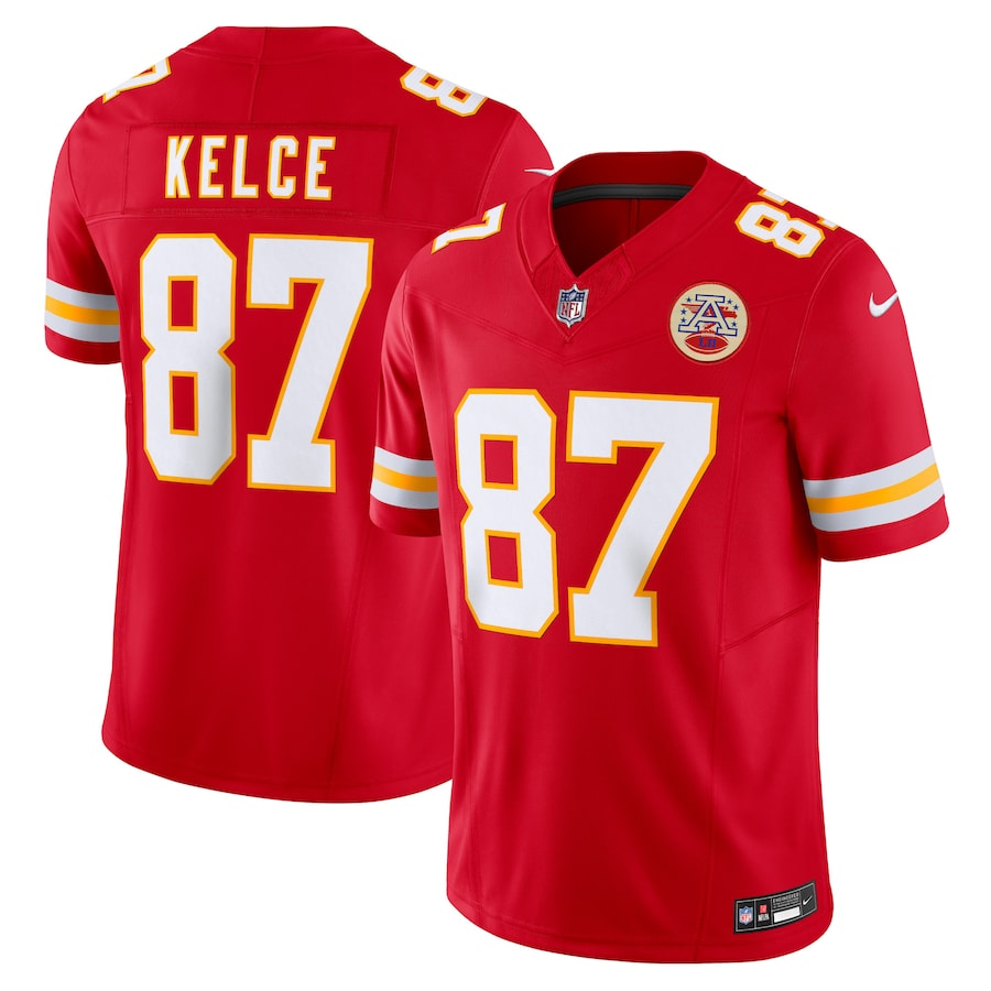 Kansas City Chiefs Travis Kelce Red Vapor F.U.S.E. Limited Jersey football jersey product view 1