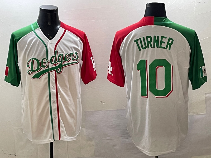 Men's Los Angeles Dodgers Justin Turner White Replica Player Jersey baseball jersey product view 1