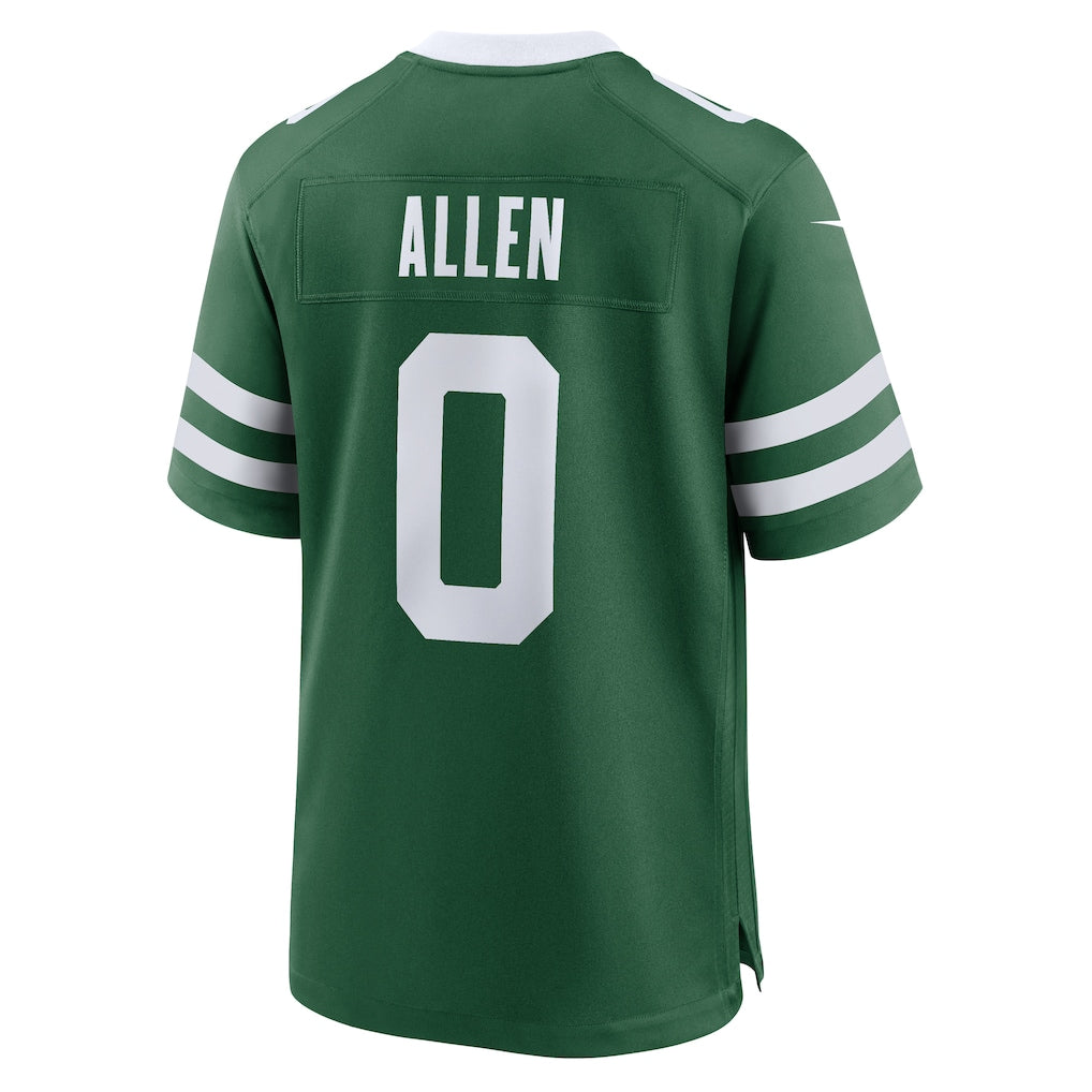 NY.Jets #0 Braelon Allen Legacy Green Game Jersey sports jersey product view 1