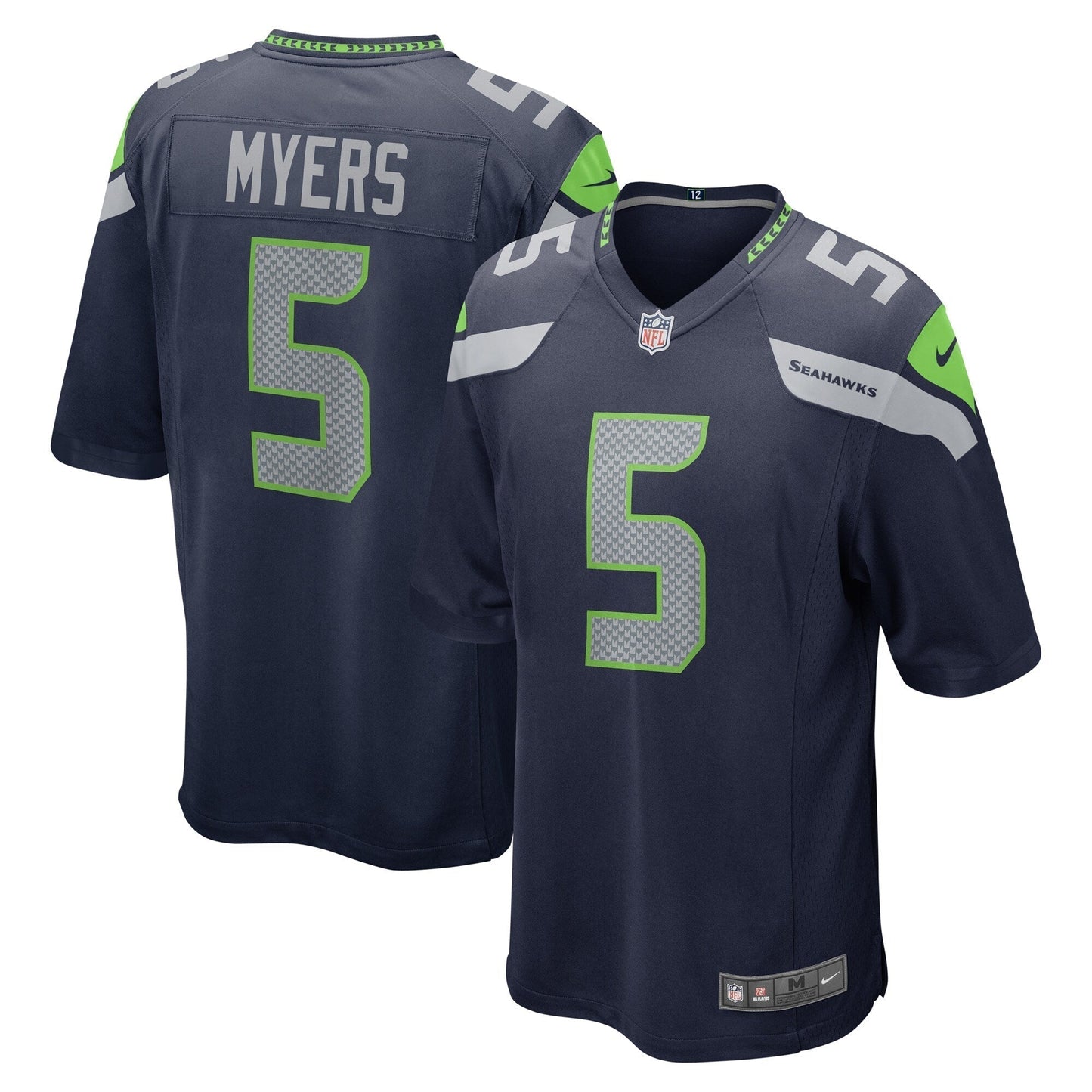 Jason Myers Seattle Seahawks Game Jersey - College Navy football jersey product view 1