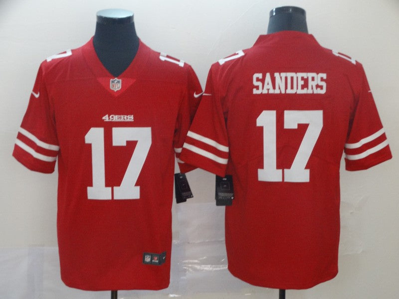 Men's San Francisco 49ers Emmanuel Sanders Red Game Jersey football jersey product view 1