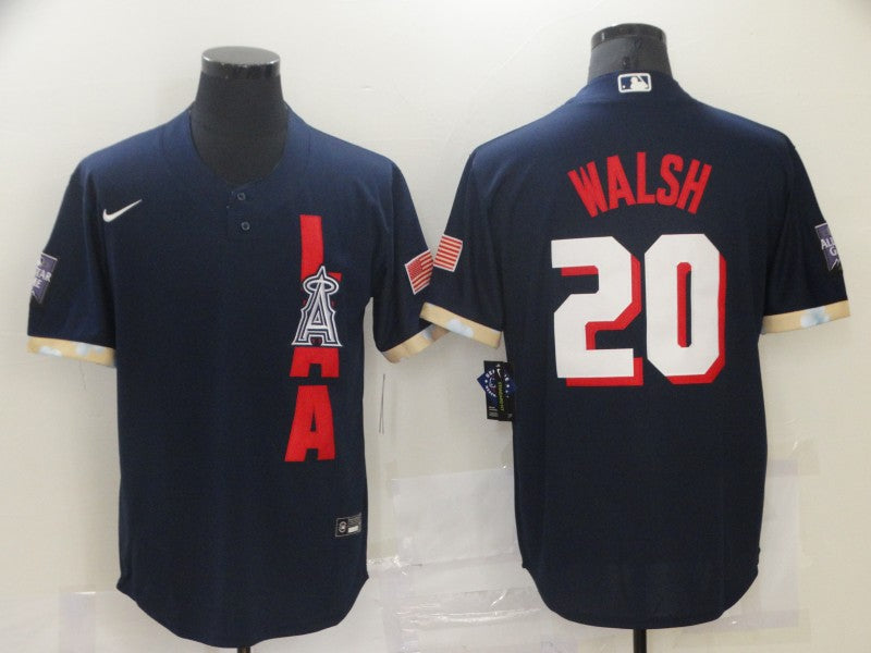 Men's Los Angeles Angels Jared Walsh #20 ALL STAR Baseball Jersey1 baseball jersey product view 1