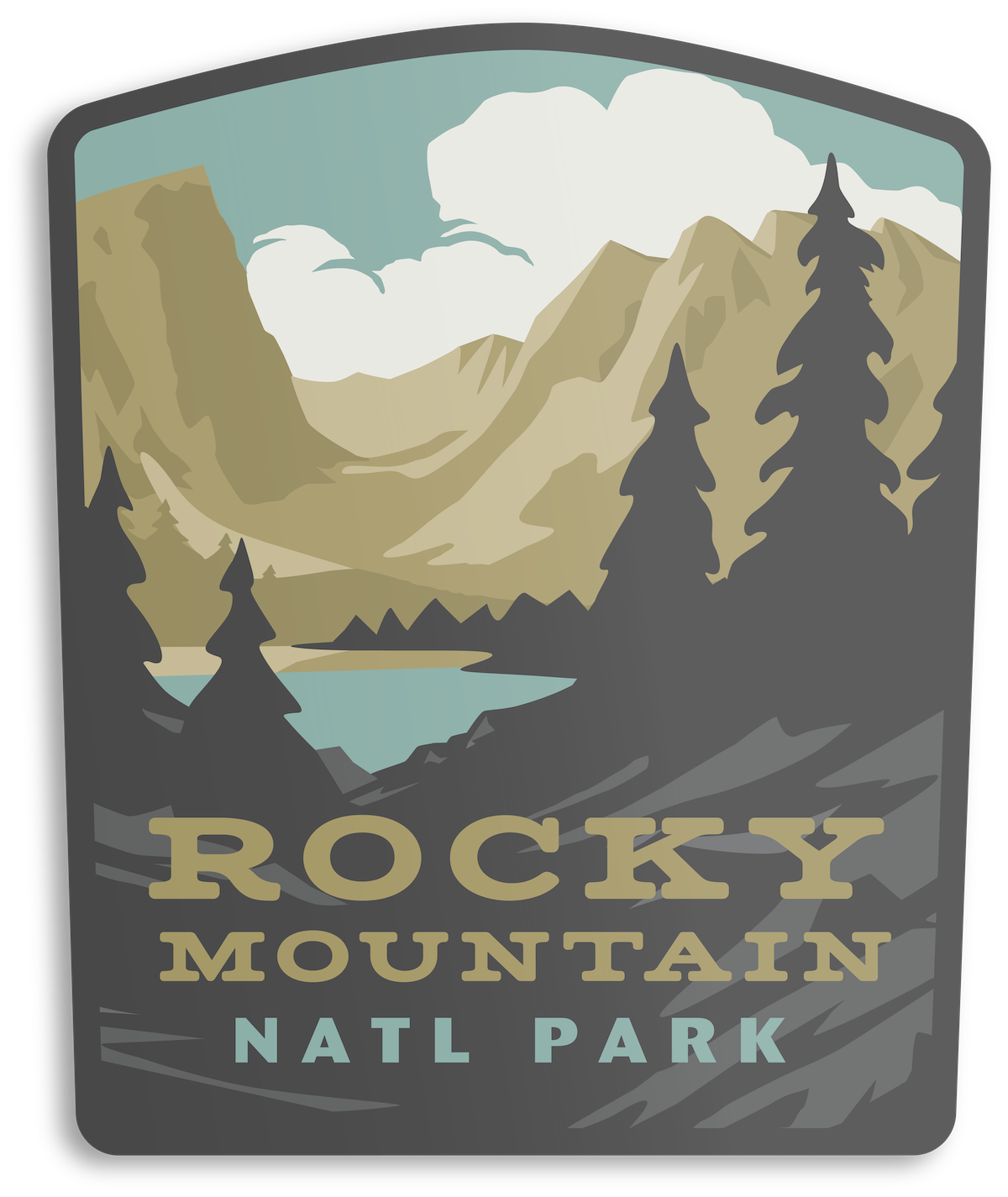 Rocky Mountain National Park Sticker Unisex T-shirt, Sweatshirt, Hoodie, Long Sleeve Tee - T-Shirt, Sweatshirt, Hoodie