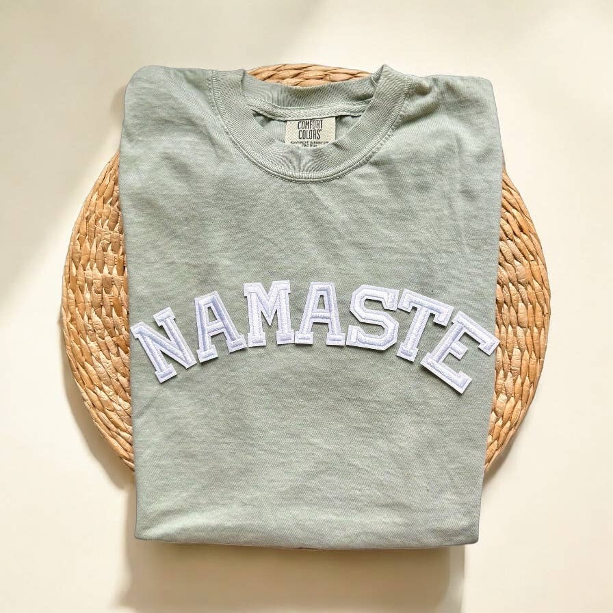 Comfort Colors Namaste Shirt, Yoga Shirt Unisex T-shirt, Sweatshirt, Hoodie, Long Sleeve Tee - T-Shirt, Sweatshirt, Hoodie