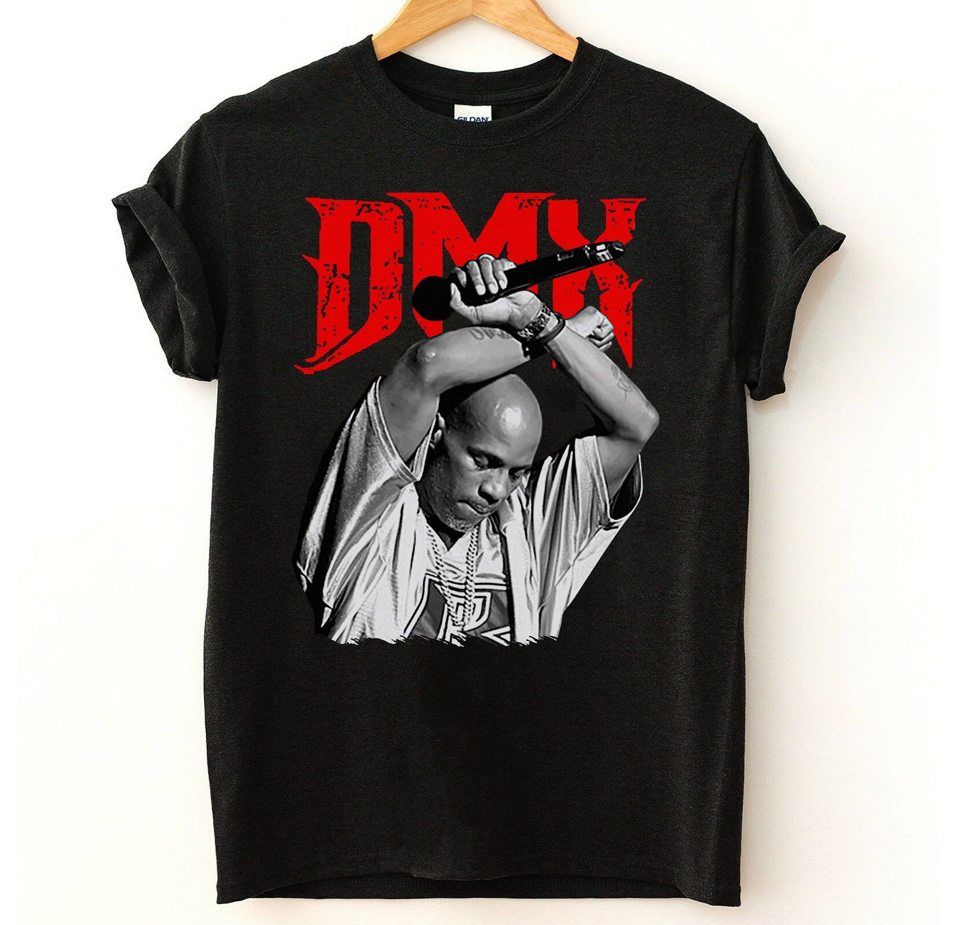 Vintage Dmx Rapper Hip Hop T Shirt 90s 80s Retro Tee Unisex T-shirt, Sweatshirt, Hoodie, Long Sleeve Tee - T-Shirt, Sweatshirt, Hoodie