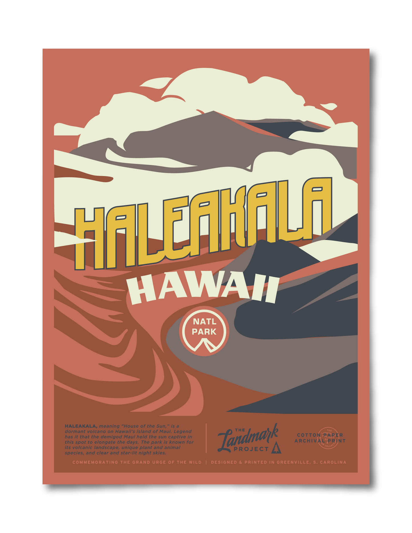 Haleakala National Park Poster Unisex T-shirt, Sweatshirt, Hoodie, Long Sleeve Tee - T-Shirt, Sweatshirt, Hoodie