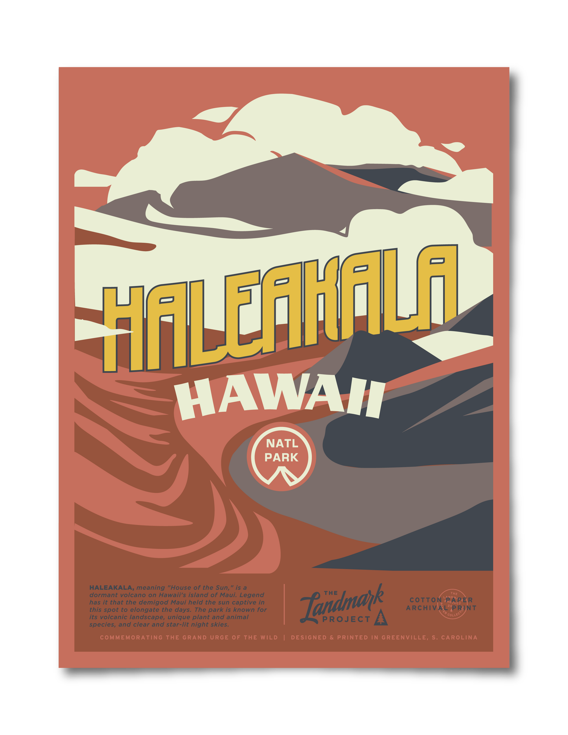 Haleakala National Park Poster Unisex T-shirt, Sweatshirt, Hoodie, Long Sleeve Tee - T-Shirt, Sweatshirt, Hoodie