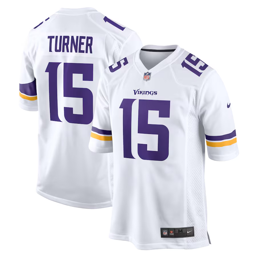 Dallas Turner Minnesota Vikings Jersey football jersey product view 1