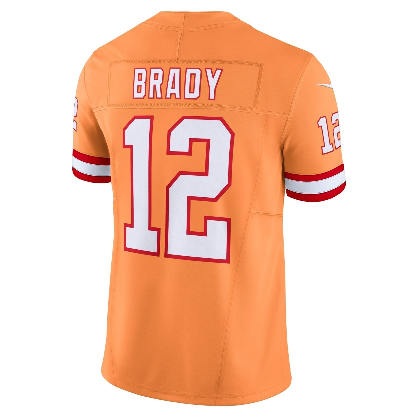 Tom Brady Tampa Bay Buccaneers Vapor F.U.S.E. Limited Jersey - Orange football jersey product view 3