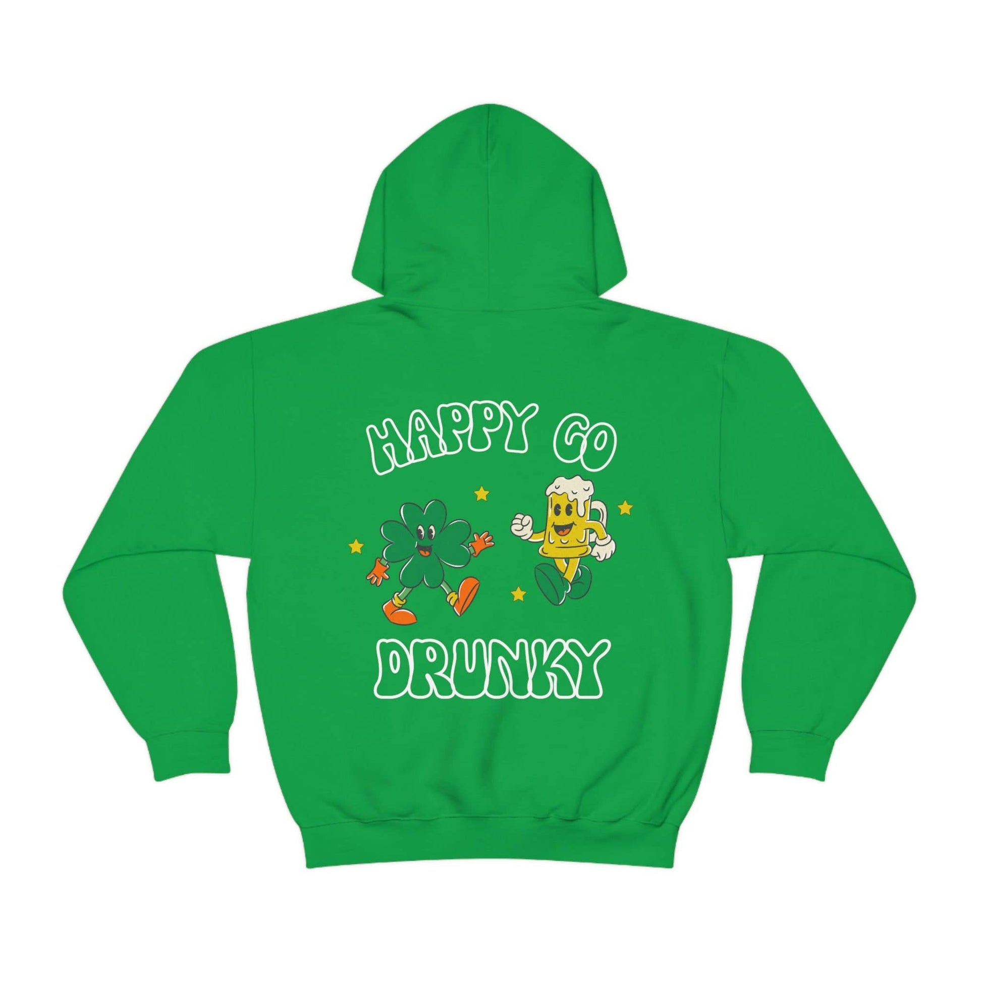 Happy Go Drunky Cartoon Characters Hoodie Unisex T-shirt, Sweatshirt, Hoodie, Long Sleeve Tee - T-Shirt, Sweatshirt, Hoodie