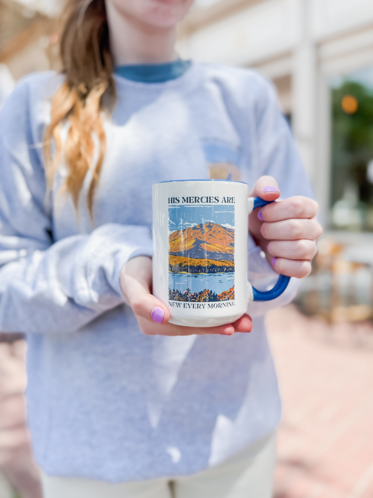 His Mercies Are New Every Morning Christian Coffee Mug 15oz. Unisex T-shirt, Sweatshirt, Hoodie, Long Sleeve Tee - T-Shirt, Sweatshirt, Hoodie