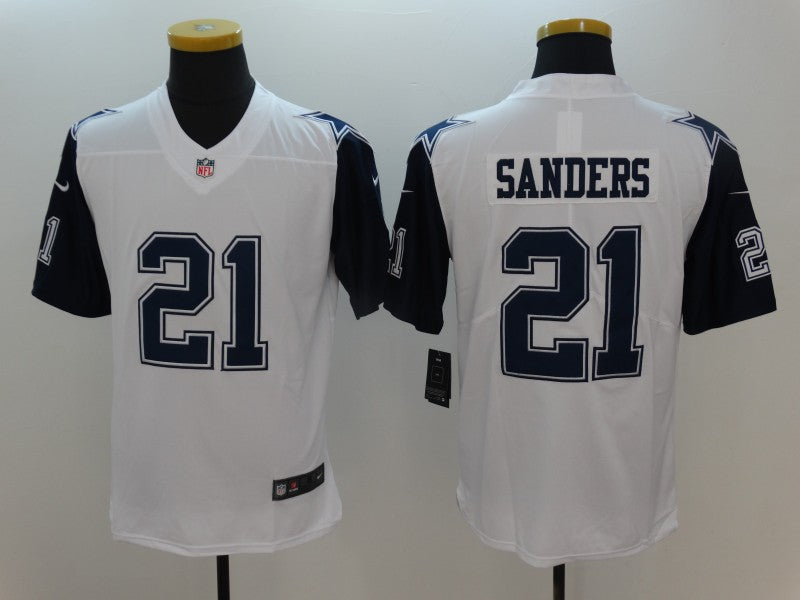 Men's Dallas Cowboys Deion Sanders White Game Jersey football jersey product view 1