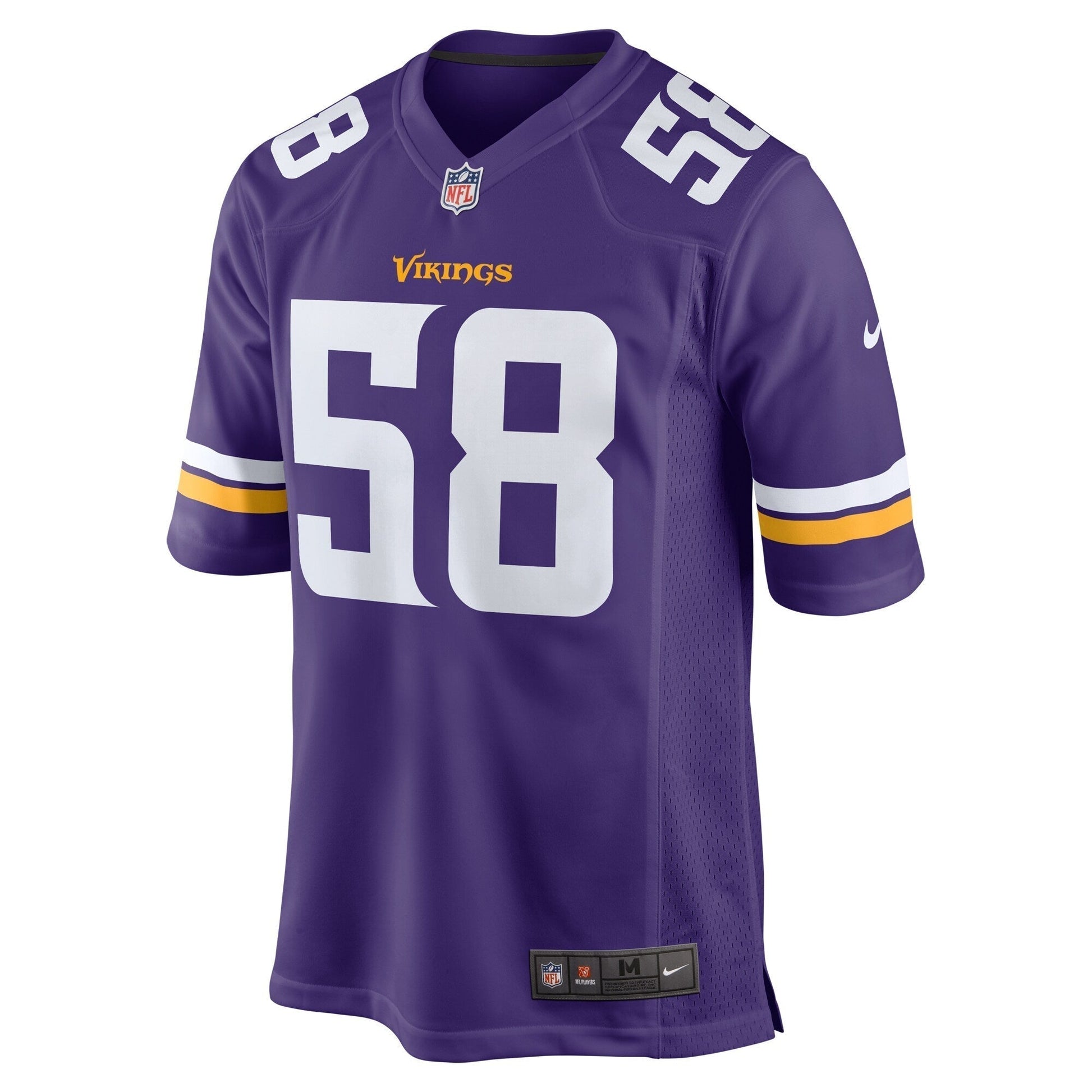 Jonathan Greenard Minnesota Vikings Team Game Jersey - Purple football jersey product view 2