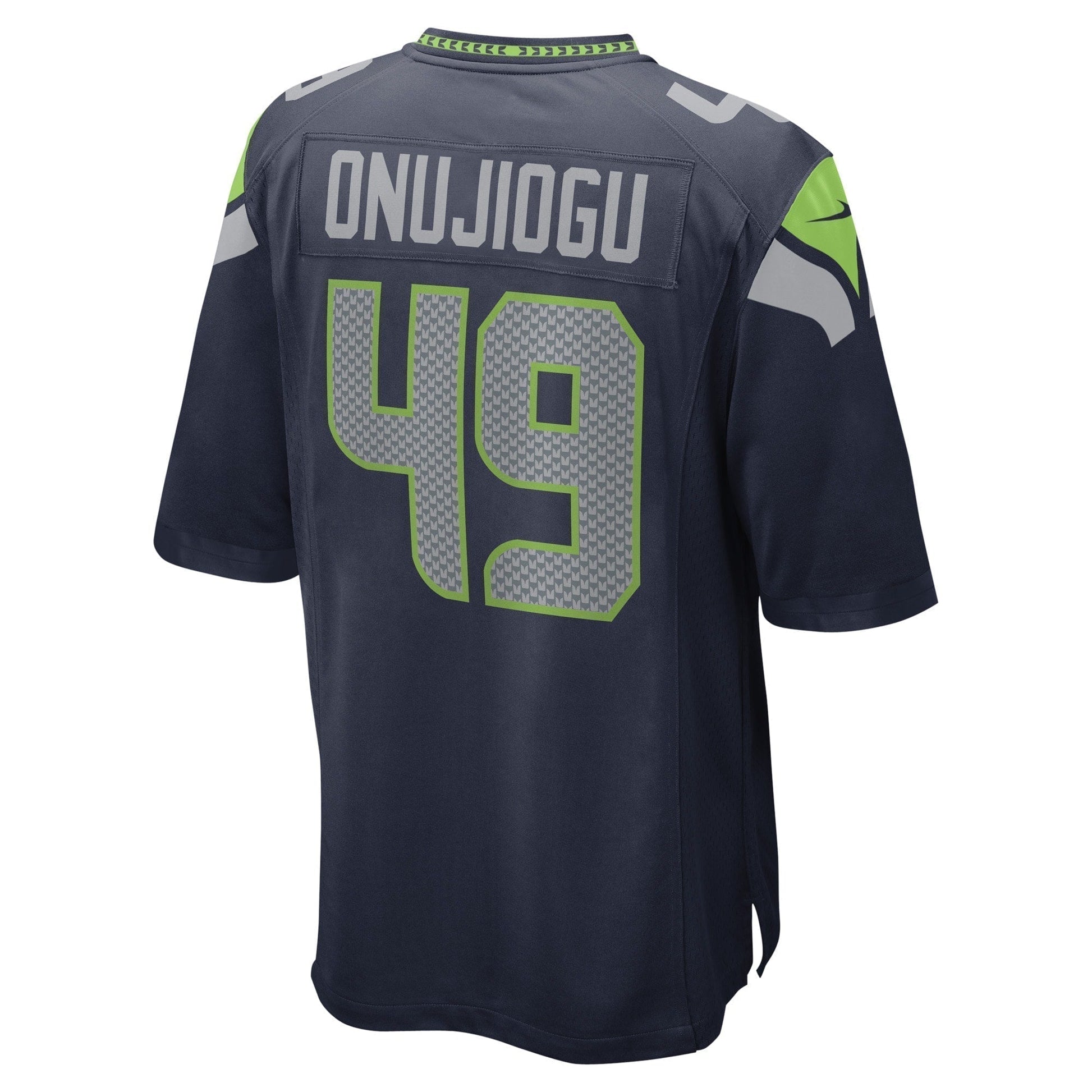 Joshua Onujiogu Seattle Seahawks Game Jersey - College Navy football jersey product view 3