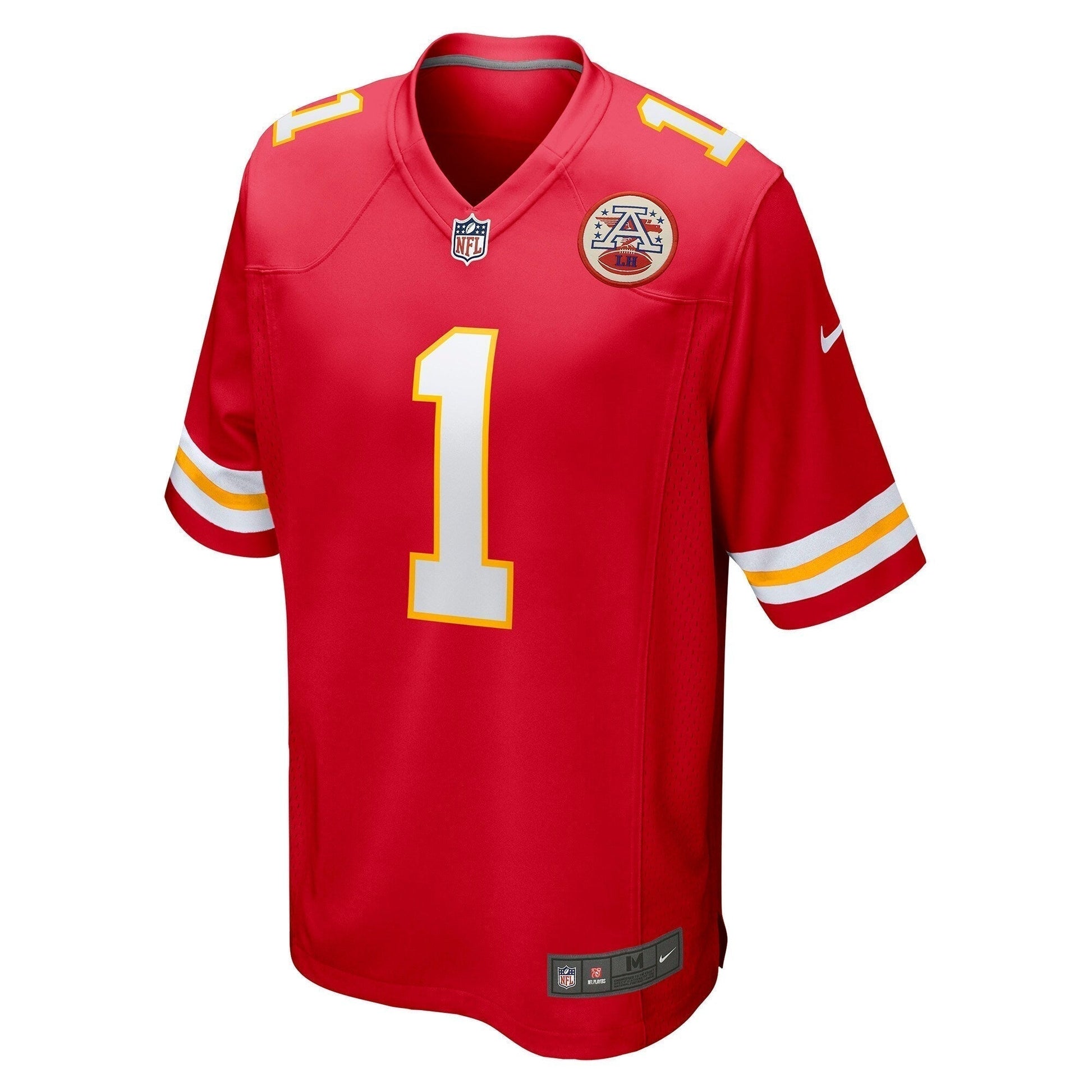 Jerick McKinnon Kansas City Chiefs Game Jersey - Red football jersey product view 2