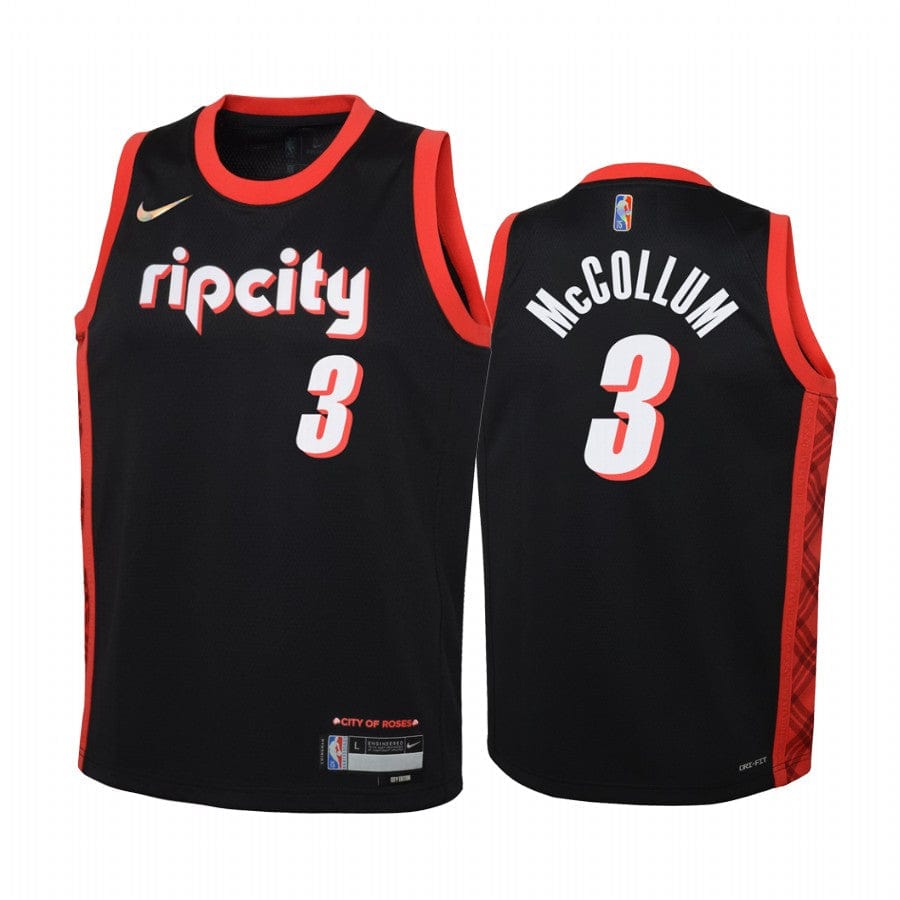 CJ McCollum Portland Trailblazers 2021-22 City Edition Jersey basketball jersey product view 1