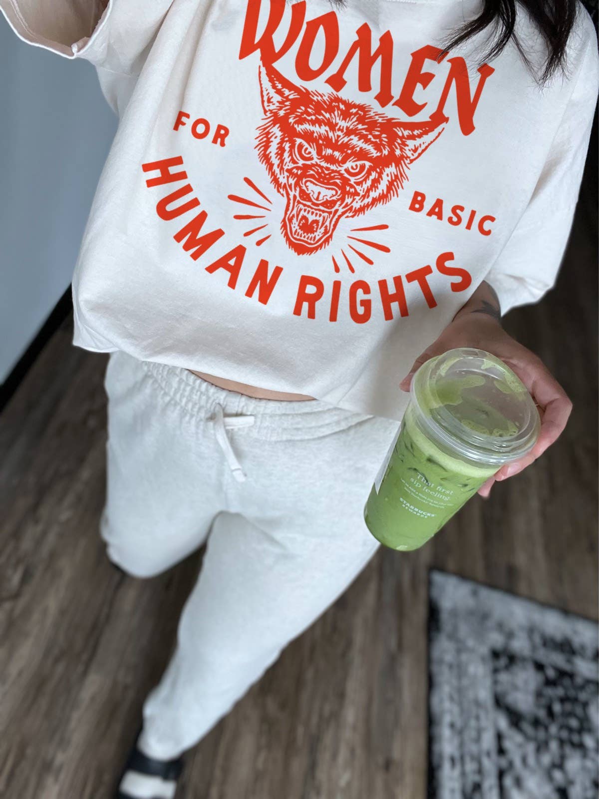 Women For Basic Human Rights Feminist Tee - White Unisex T-shirt, Sweatshirt, Hoodie, Long Sleeve Tee - T-Shirt, Sweatshirt, Hoodie