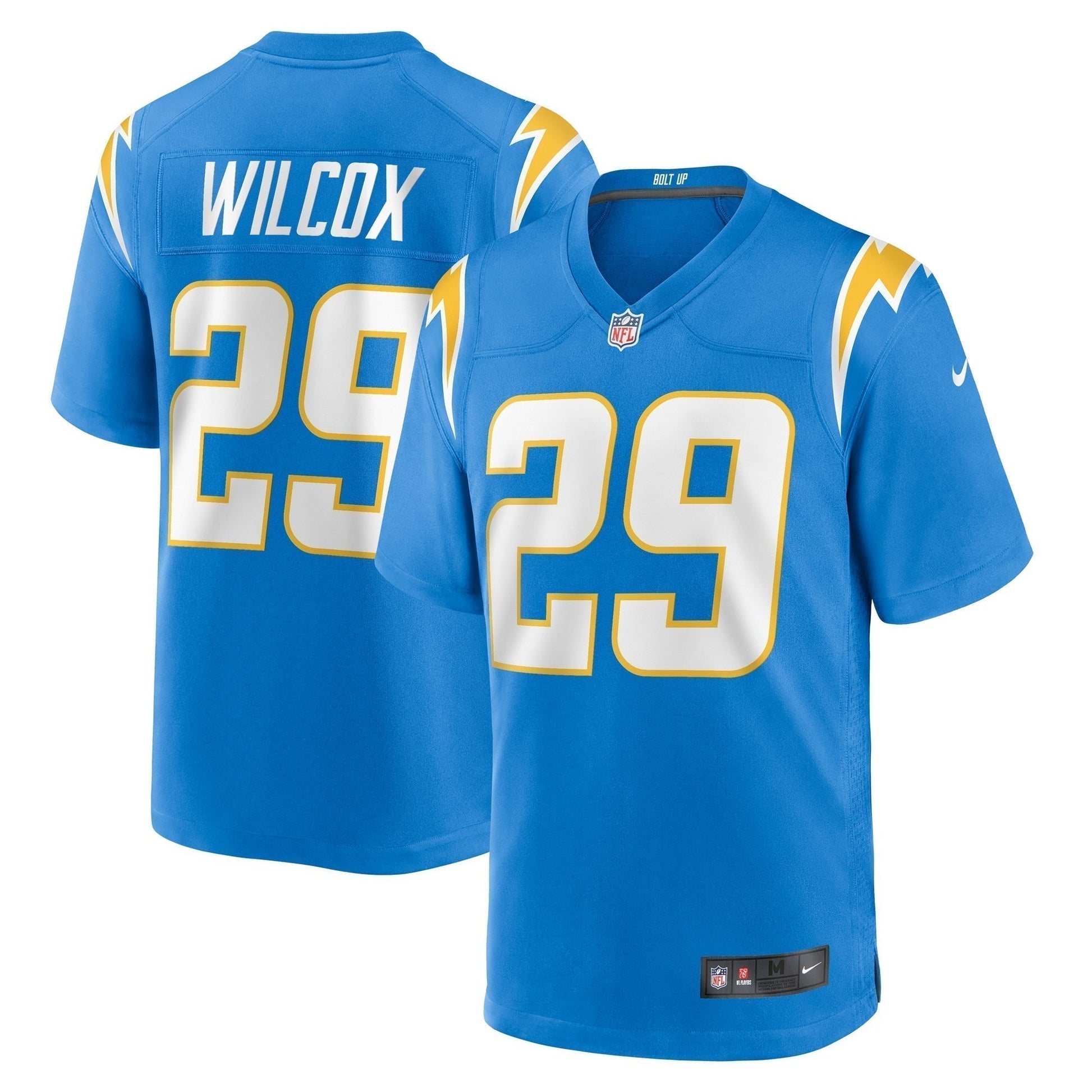 Chris Wilcox Los Angeles Chargers Team Game Jersey - Powder Blue football jersey product view 1