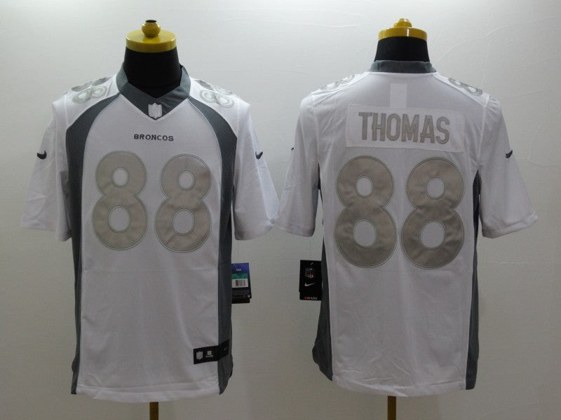 Men's Denver Broncos Demaryius Thomas #88 White Game Jersey1 football jersey product view 1