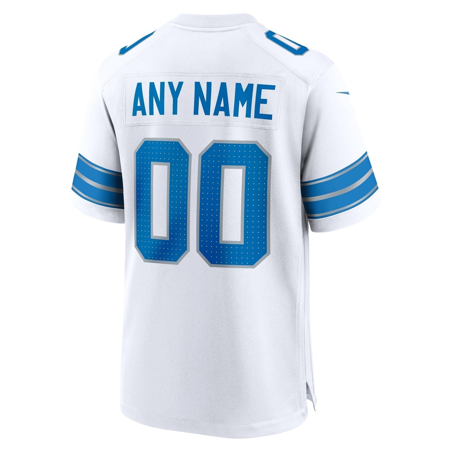 Detroit Lions Custom Game Jersey - White football jersey product view 3