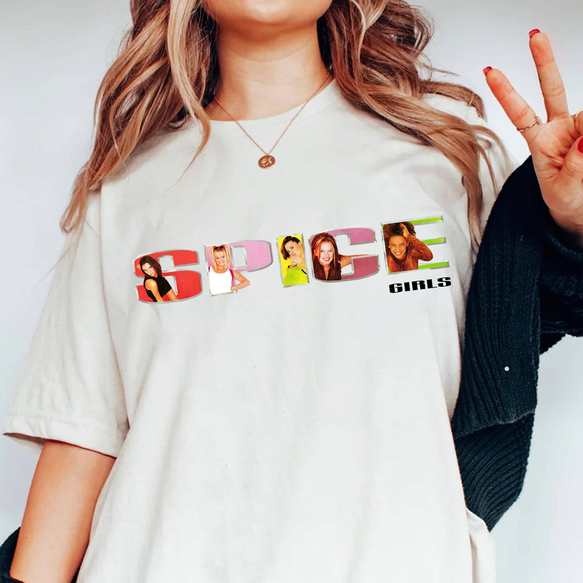 Spice Girls Vintage Tee - 90s Retro Band Shirt Unisex T-shirt, Sweatshirt, Hoodie, Long Sleeve Tee - T-Shirt, Sweatshirt, Hoodie