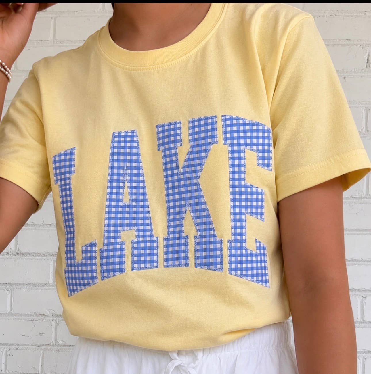 Blue Gingham Lake Short Sleeve Unisex T-shirt, Sweatshirt, Hoodie, Long Sleeve Tee - T-Shirt, Sweatshirt, Hoodie