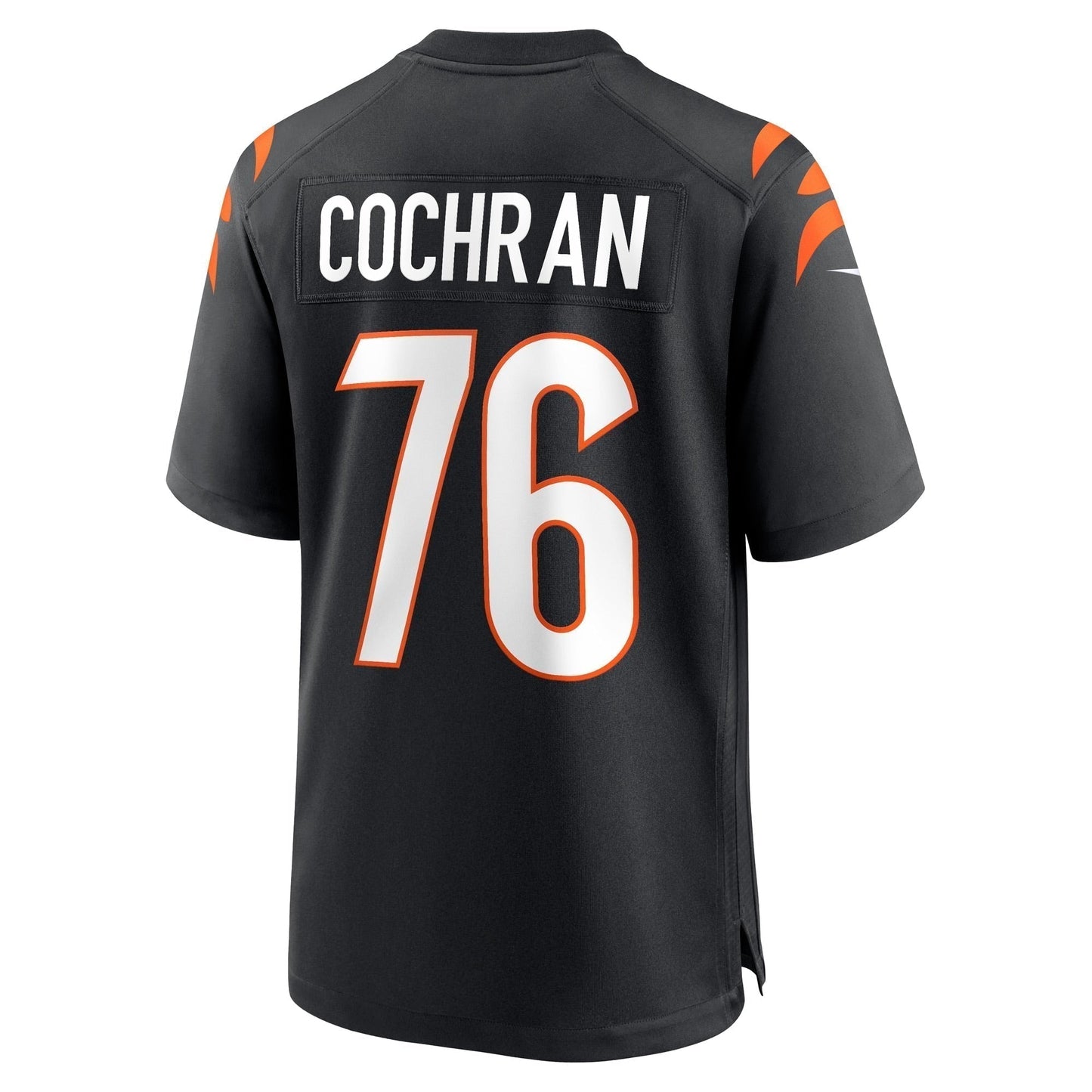Devin Cochran Cincinnati Bengals Game Jersey - Black football jersey product view 3