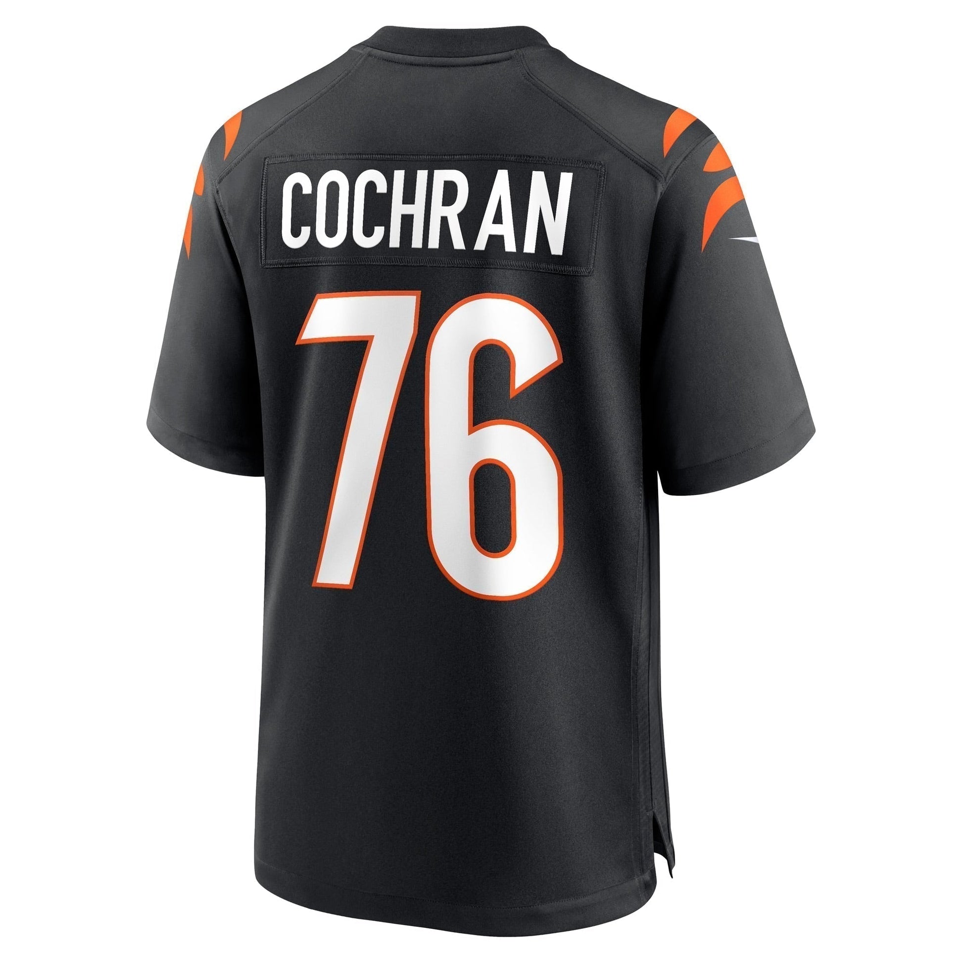 Devin Cochran Cincinnati Bengals Game Jersey - Black football jersey product view 3
