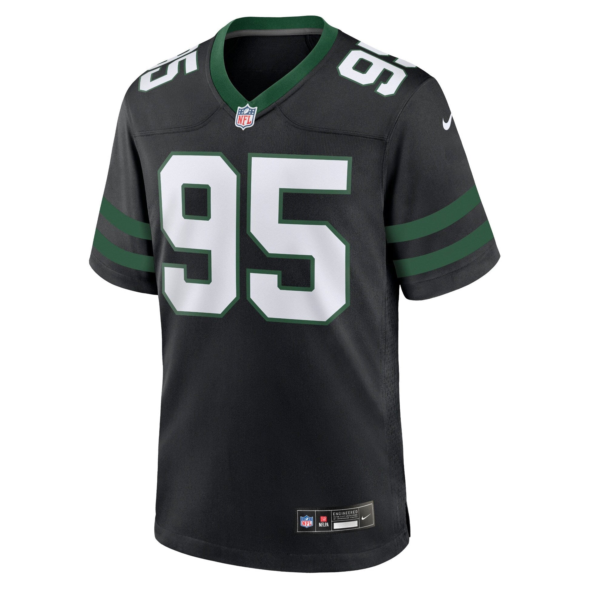 Quinnen Williams New York Jets Alternate Game Jersey - Legacy Black football jersey product view 2