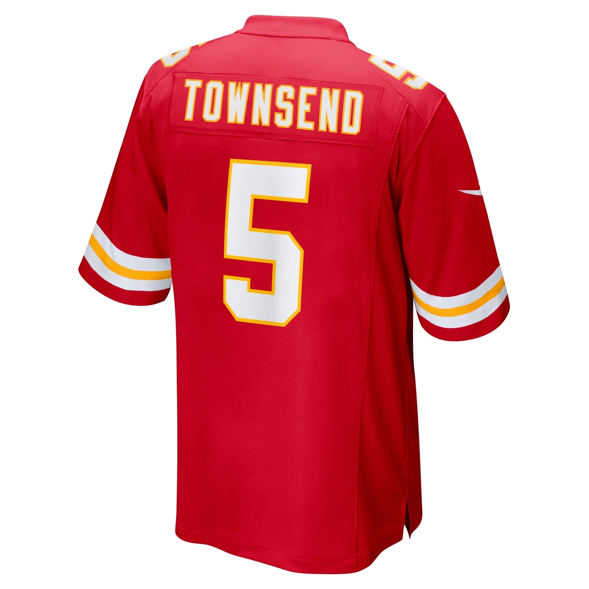 Tommy Townsend Kansas City Chiefs Game Jersey - Red football jersey product view 3