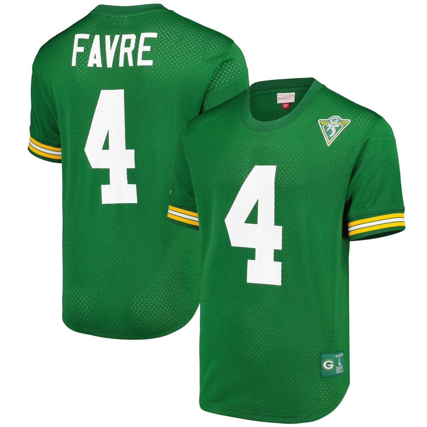Green Bay Packers Mesh Crew football jersey product view 1