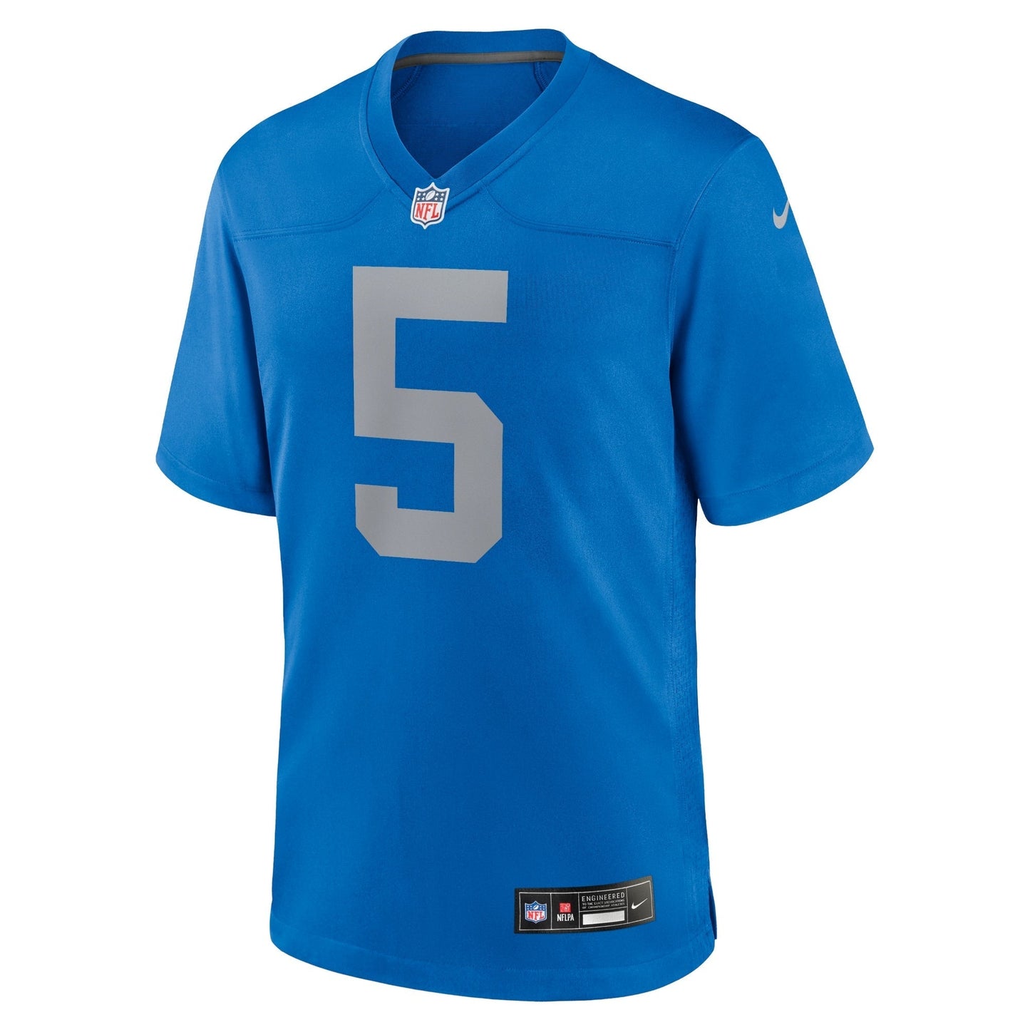 David Montgomery Detroit Lions Alternate Game Jersey - Blue football jersey product view 2