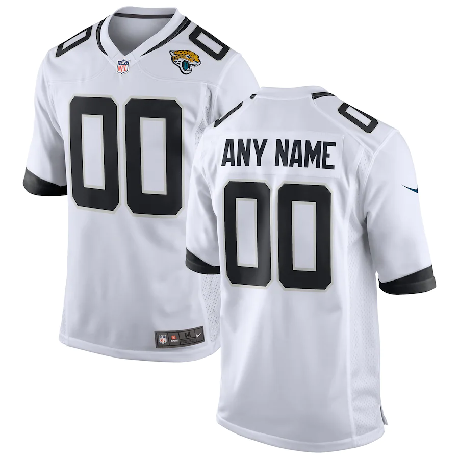 Men's Jacksonville Jaguars White Custom Game Jersey football jersey product view 1