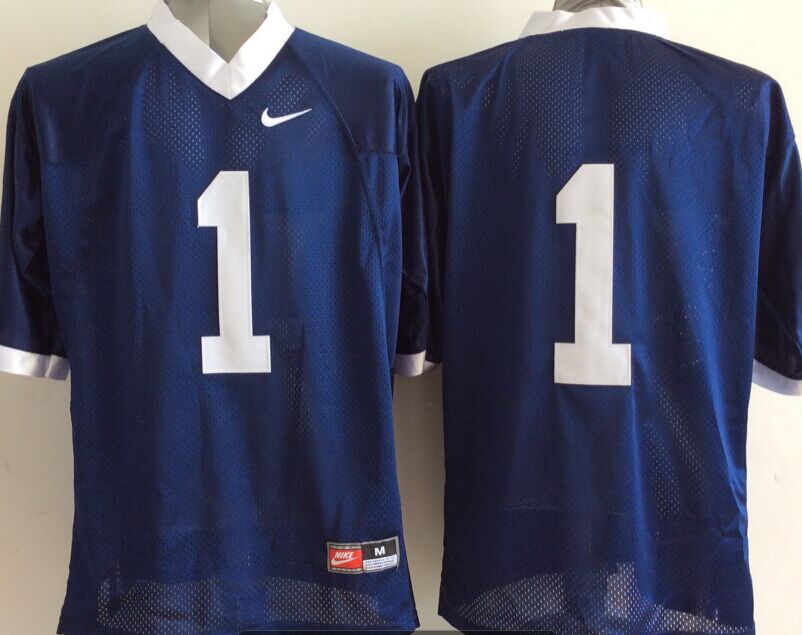 Men's Penn State Nittany Lions joe paterno #1 Navy Team Player Game Jersey football jersey product view 1