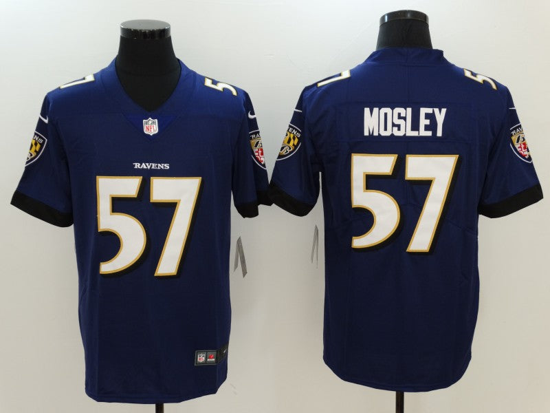 Men's Baltimore Ravens C.J. Mosley #57 Purple Game Player Jersey1 football jersey product view 1